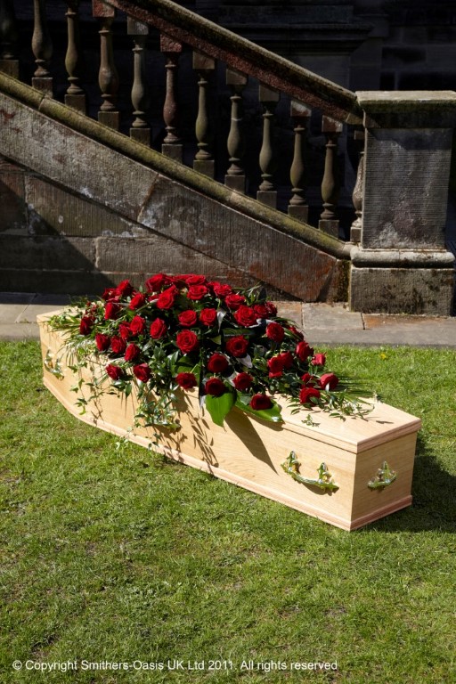Luxury Rose Coffin Spray